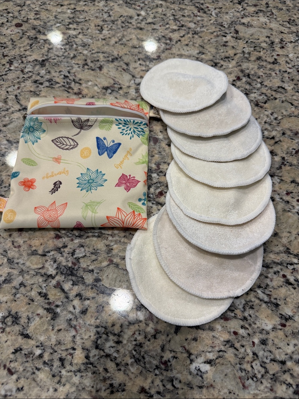 Kindred Bravely Washable Reusable Nursing Breastfeeding Pads with Zipper Pouch